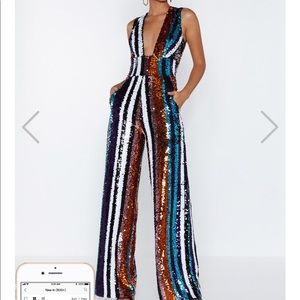 Sequin 70s jumpsuit